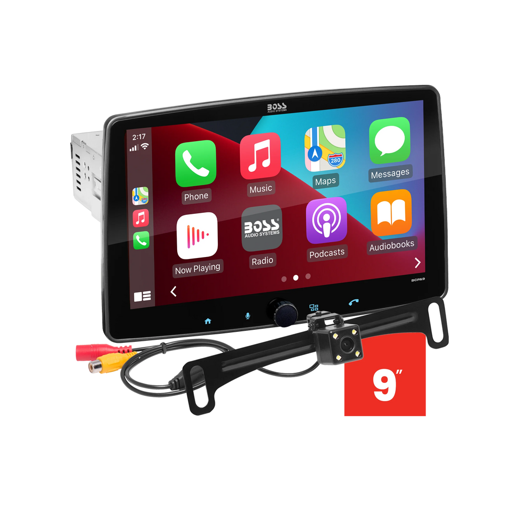 1 Din CarPlay Android Auto Stereo with Backup Camera N539043