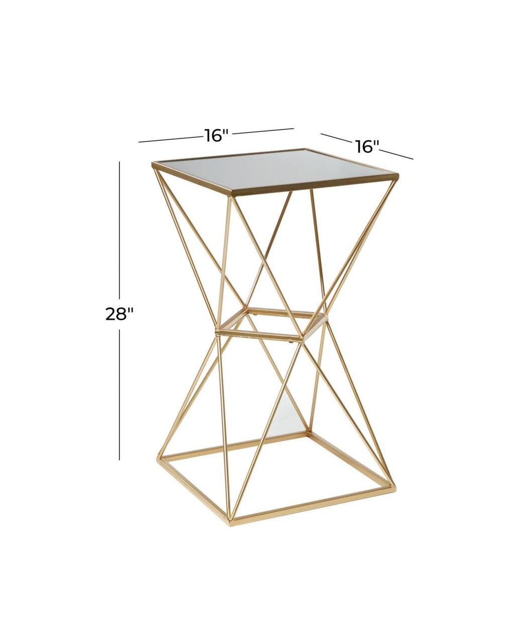 Gold-Tone Accent Table C271
