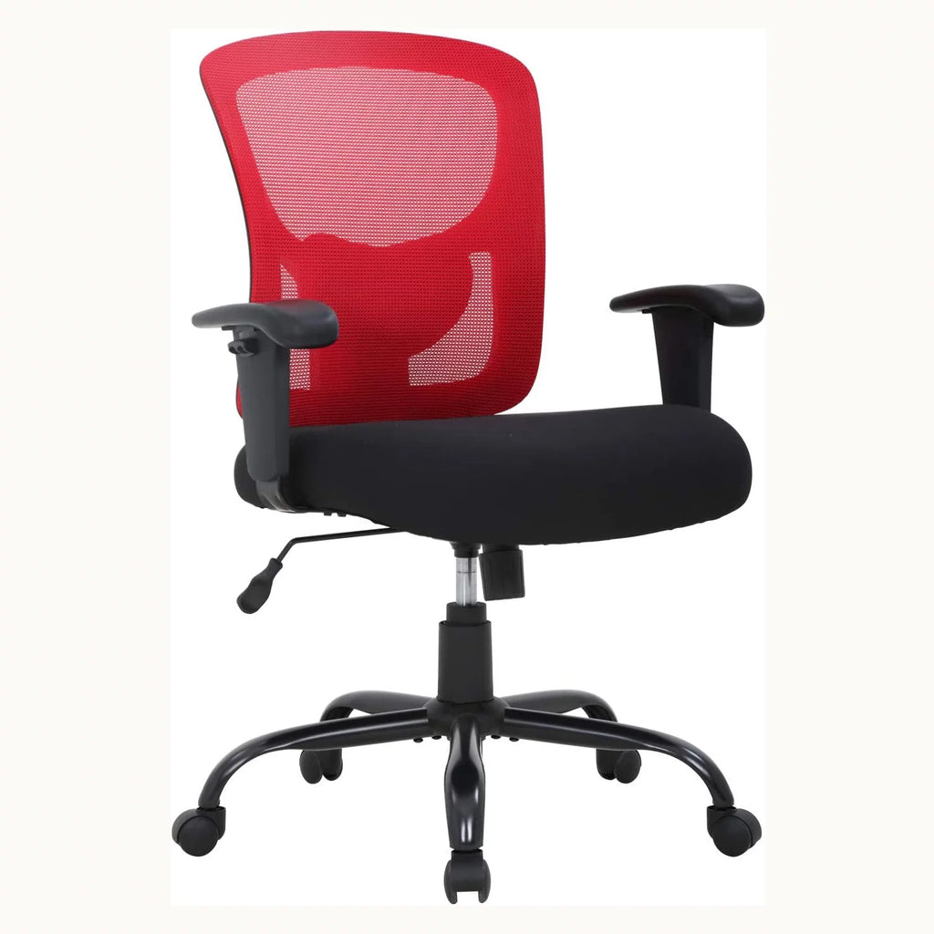 Big and Tall 400lbs Mesh Ergonomic Office Chair with Massage, Red M415689
