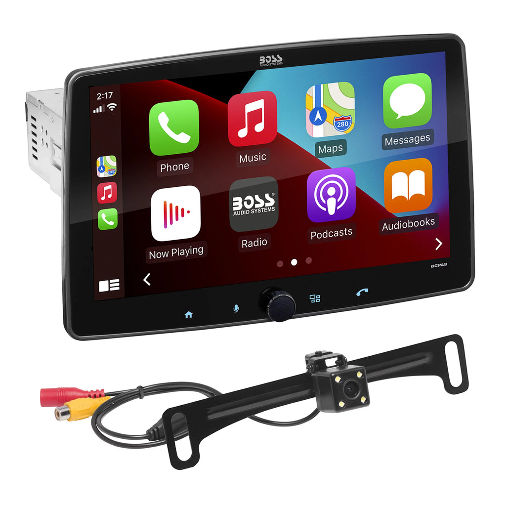 1 Din CarPlay Android Auto Stereo with Backup Camera N539043