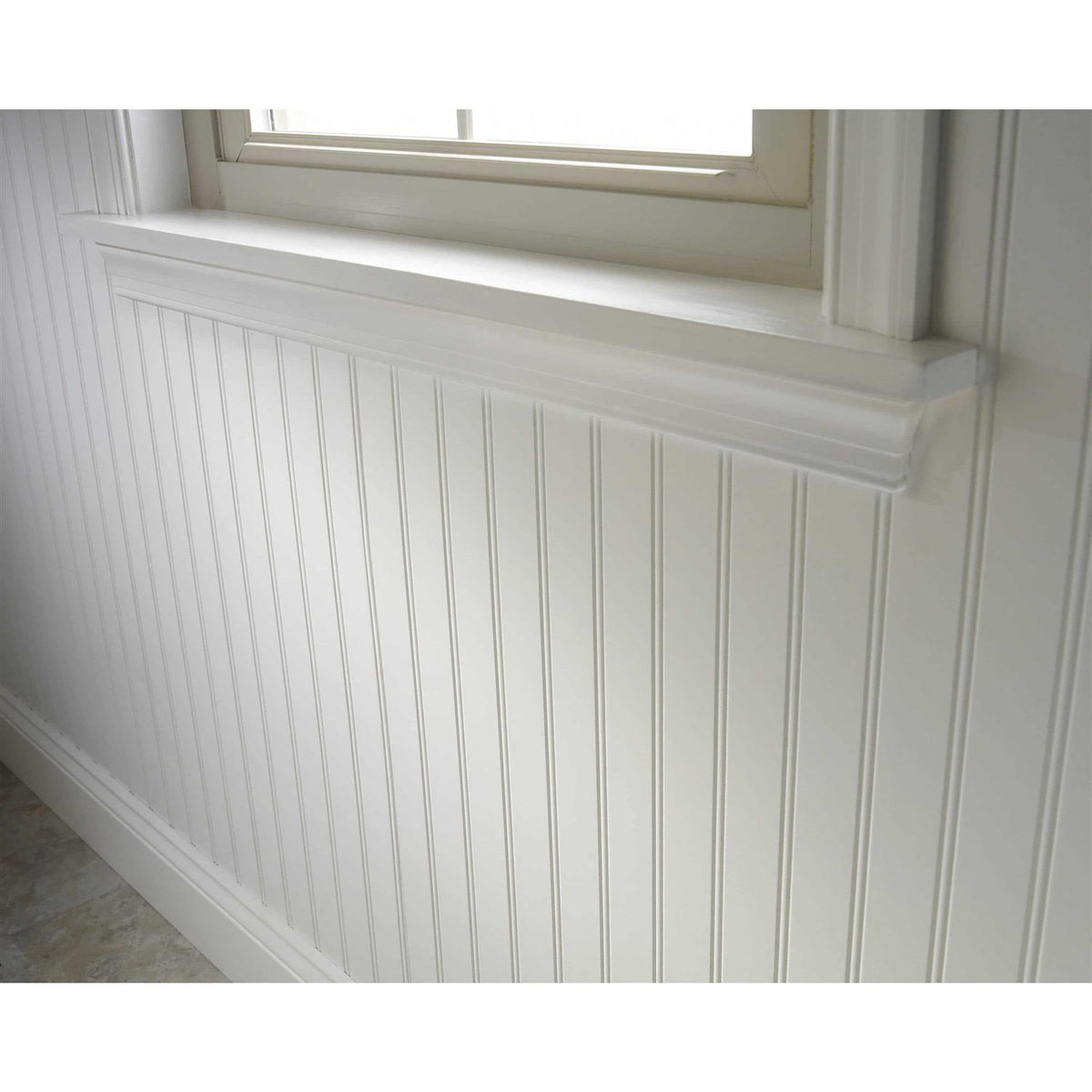 48-in x 96-in Beaded White Hardboard Wall Panel A2712