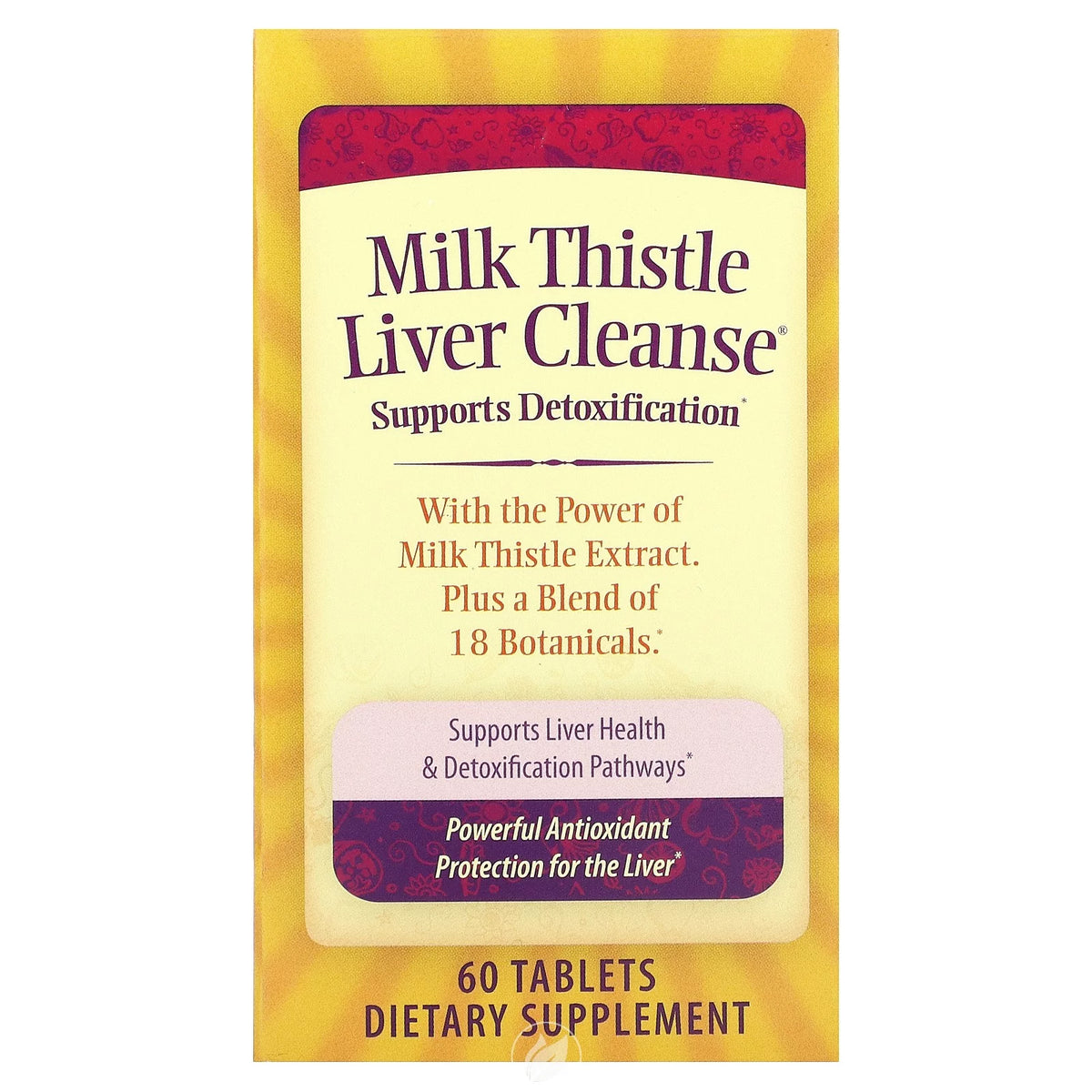 60 Capsules Milk Thistle Liver Cleanse G815