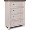 Rustic French 4 Drawer Solid Wood Dresser H8990