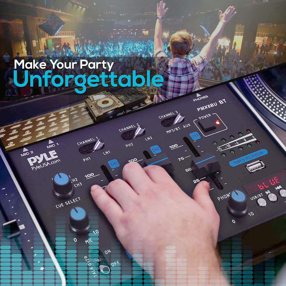 3 Channel Bluetooth DJ Controller Sound Mixer P30085