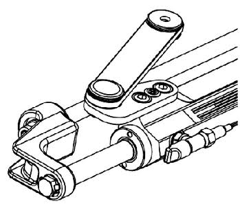 SilverSteer Front Mount Hydraulic Steering Cylinder Y528858