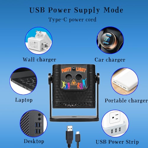 Sound Activated Mini Laser Light Projector with Remote Control S114