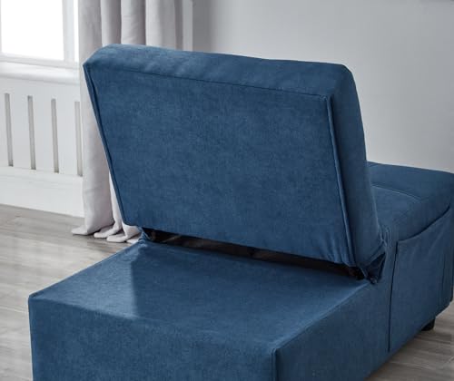 Brown PU Sleeper Sofa Chair Bed A279