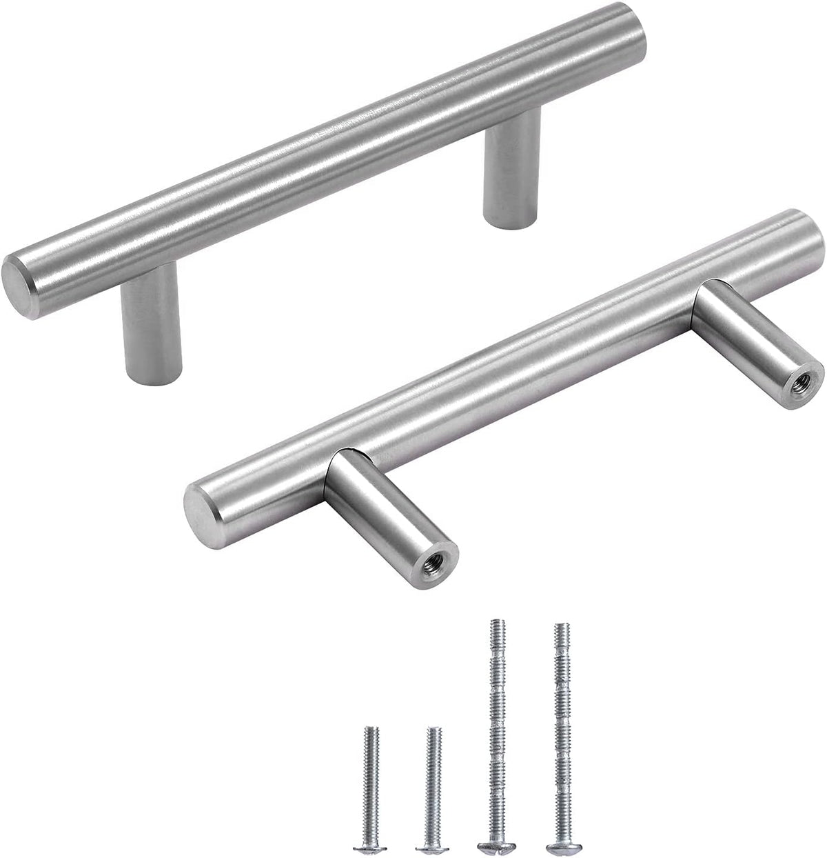 7" Matt Black Stainless Steel Cabinet Handles, 30 Pack W494711