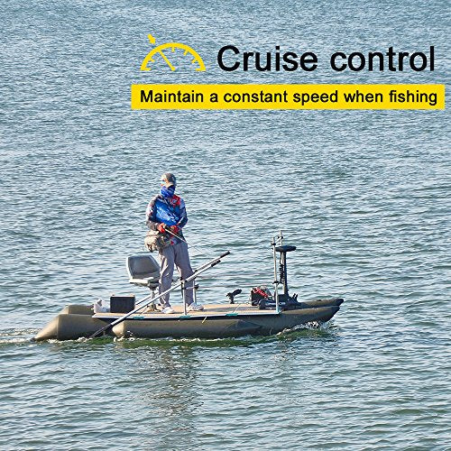 12V 55LBS 54" Shaft Bow Mount Electric Trolling Motor with 2.4G Remote Control R3520