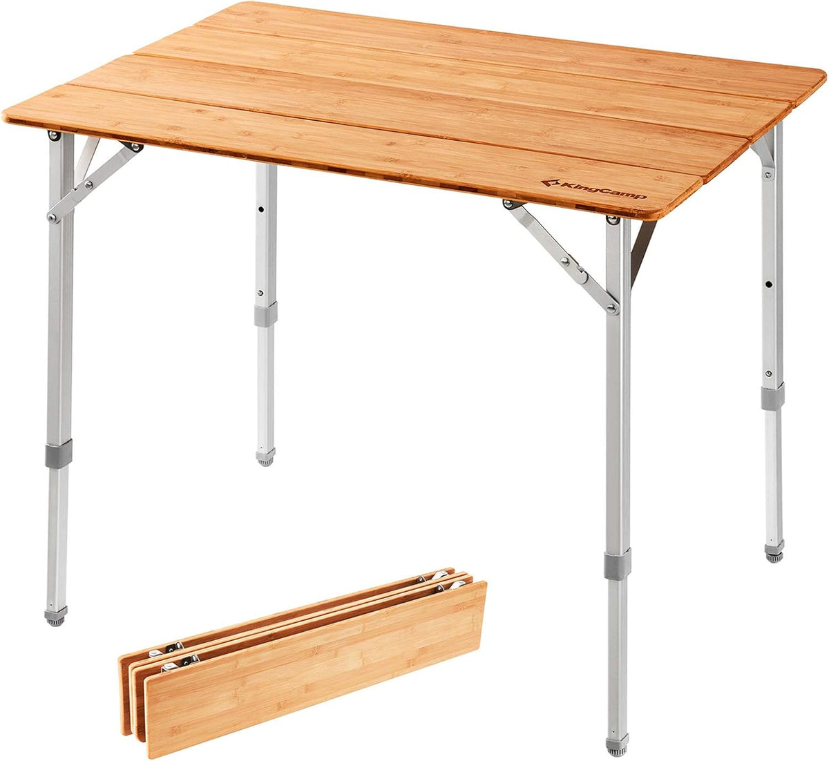 Bamboo Folding Camping Table with Carry Bag W1669