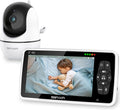Video Baby Monitor with Camera and Audio, 720P HD Display, Night Vision, 2-Way Audio T3755