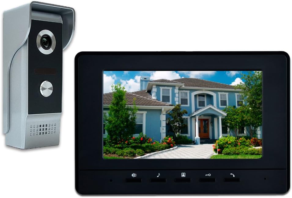 Wired Video Intercom System with 7 Inches Doorbell R9291