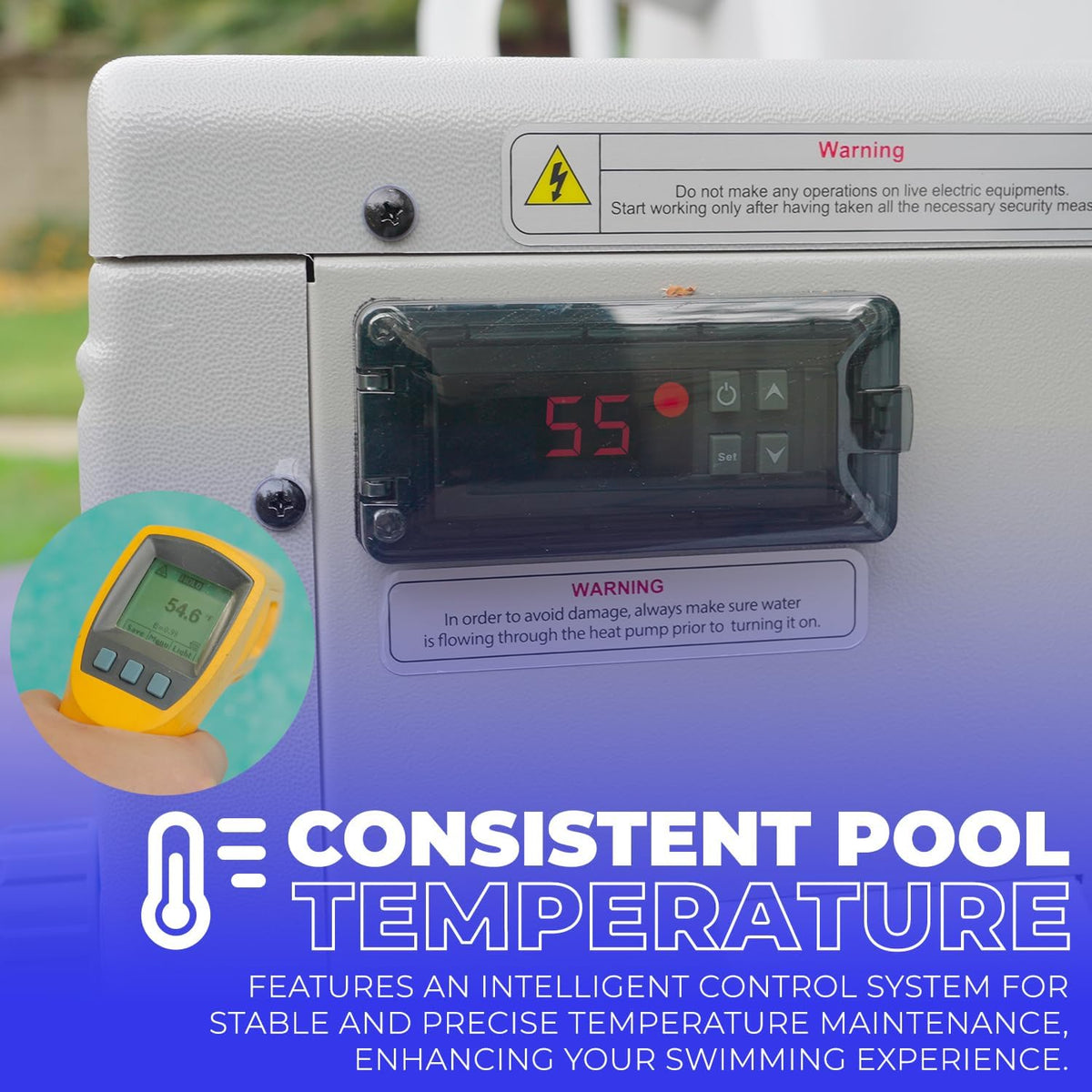 Above Ground Pool Heat Pump 14,500BTU 115V N134