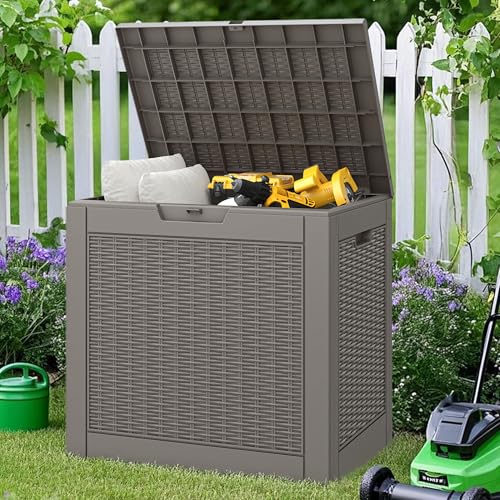 31 Gallon Outdoor Storage Box Waterproof Deck Box Y539479