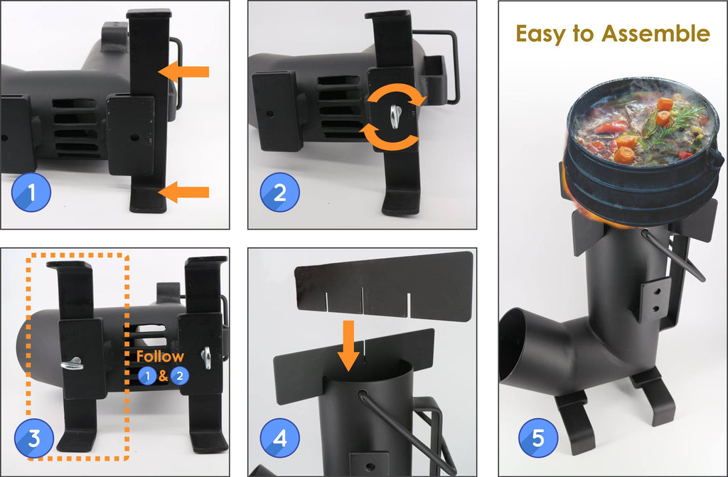Camping Rocket Stove with Carrying Bag B185297