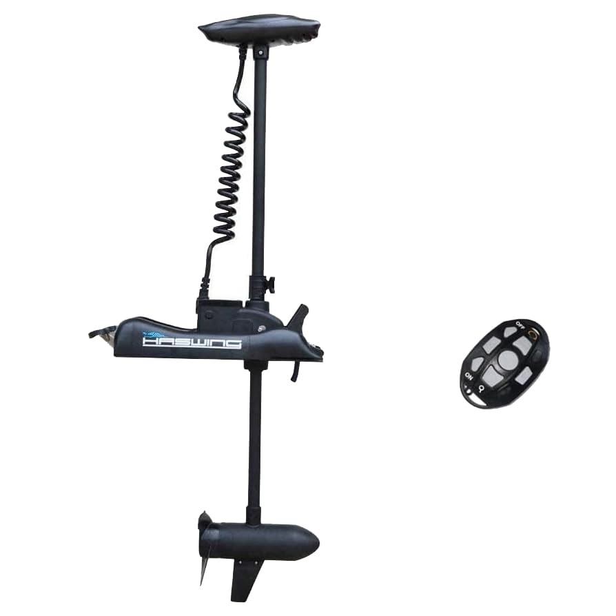 12V 55LBS 54" Shaft Bow Mount Electric Trolling Motor with 2.4G Remote Control R3520