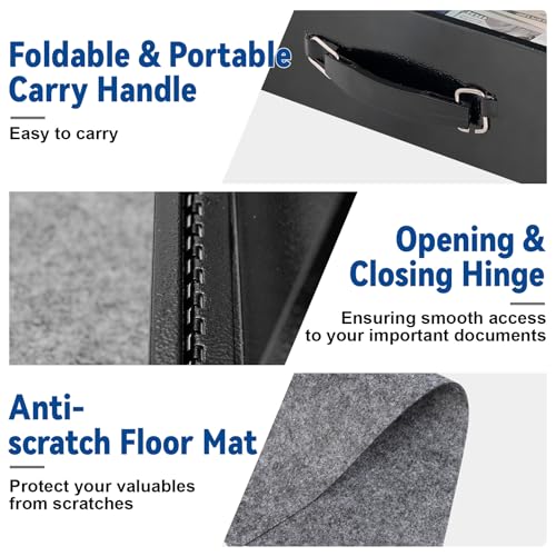 Fireproof Document Box with Combo Lock L4145