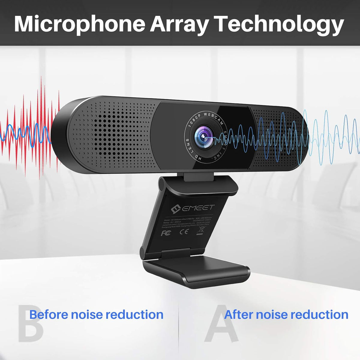 1080P Webcam with Microphone and Speakers S31325