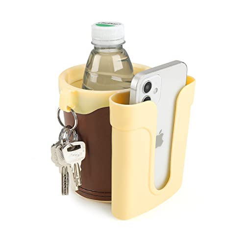 3-in-1 Bike Cup Holder with Cell Phone Keys Holder, Grey Green K202
