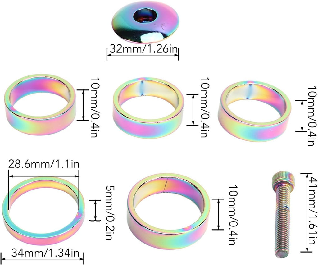 Colorful Impact Resistance Lightweight Bike Stem Top Cap H3304