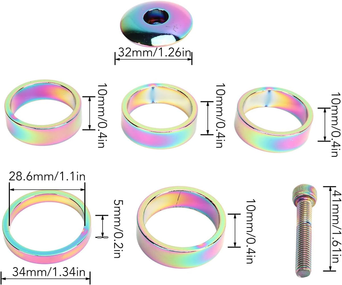 Colorful Impact Resistance Lightweight Bike Stem Top Cap H3304