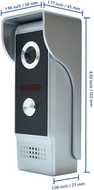 Wired Video Intercom System with 7 Inches Doorbell R9291
