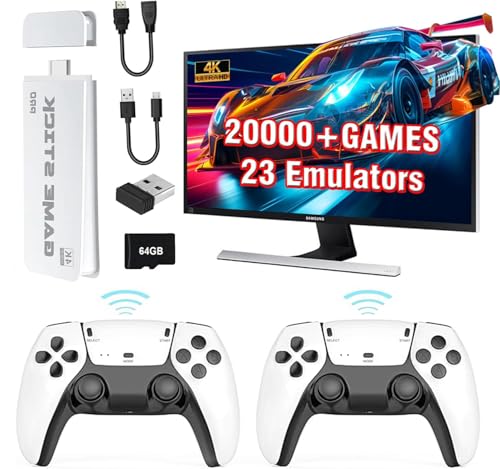 Wireless Retro Game Console with 20000+ Games and 4K HDMI Output D63366