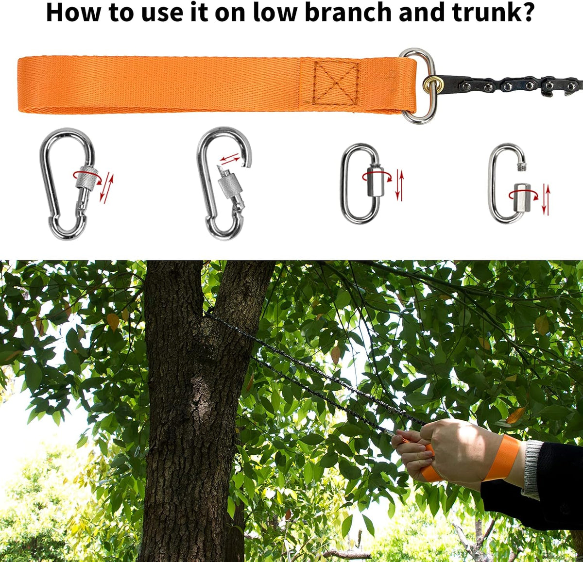 48 Inch High Limb Rope Saw with 44 Feet Rope X53554