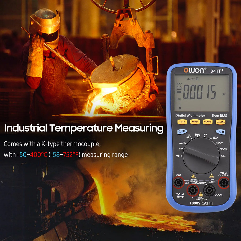 Digital BT Multimeter True RMS Auto-ranging 22000 Counts Electrical Tester O2840