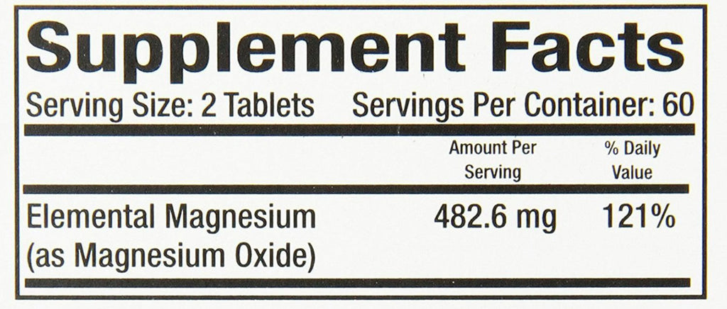 120 Tablets Magnesium Supplement 2 Pack S55165