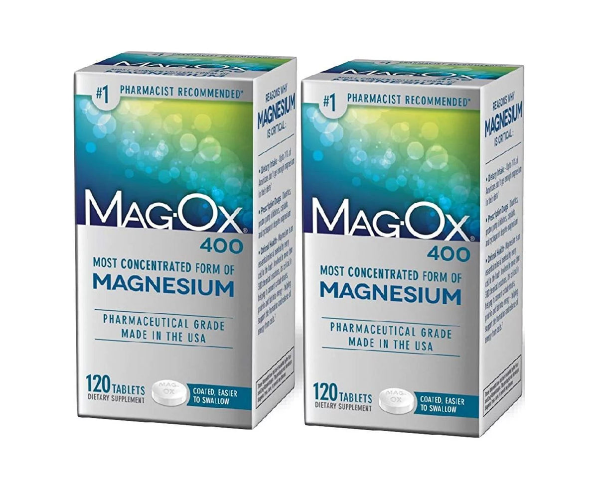 120 Tablets Magnesium Supplement 2 Pack S55165