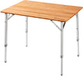 Bamboo Folding Camping Table with Carry Bag W1669