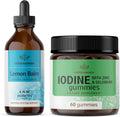 Lemon Balm Tincture 4 fl oz & Potassium Iodine Gummies 2 Pack Z872426