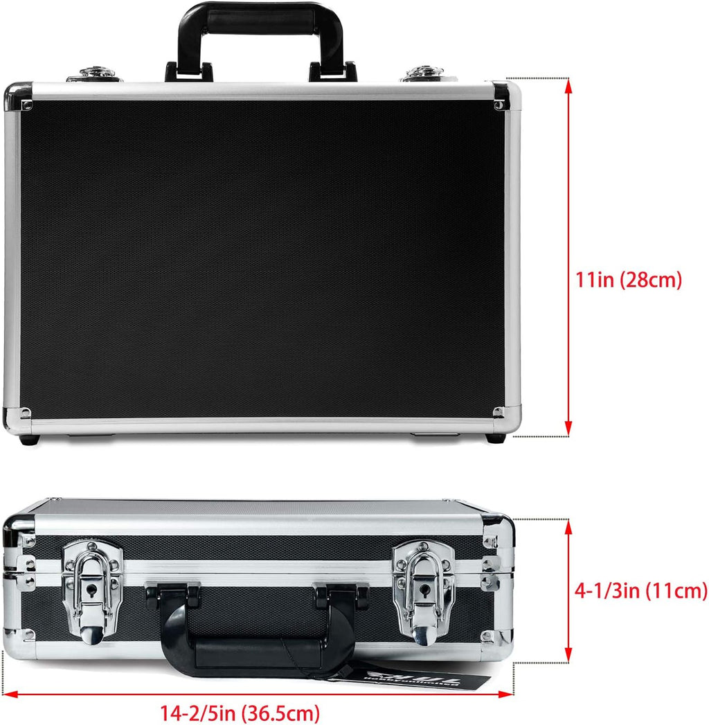 18in Two-Tone Aluminum Case with Pluck Foam Interior O480