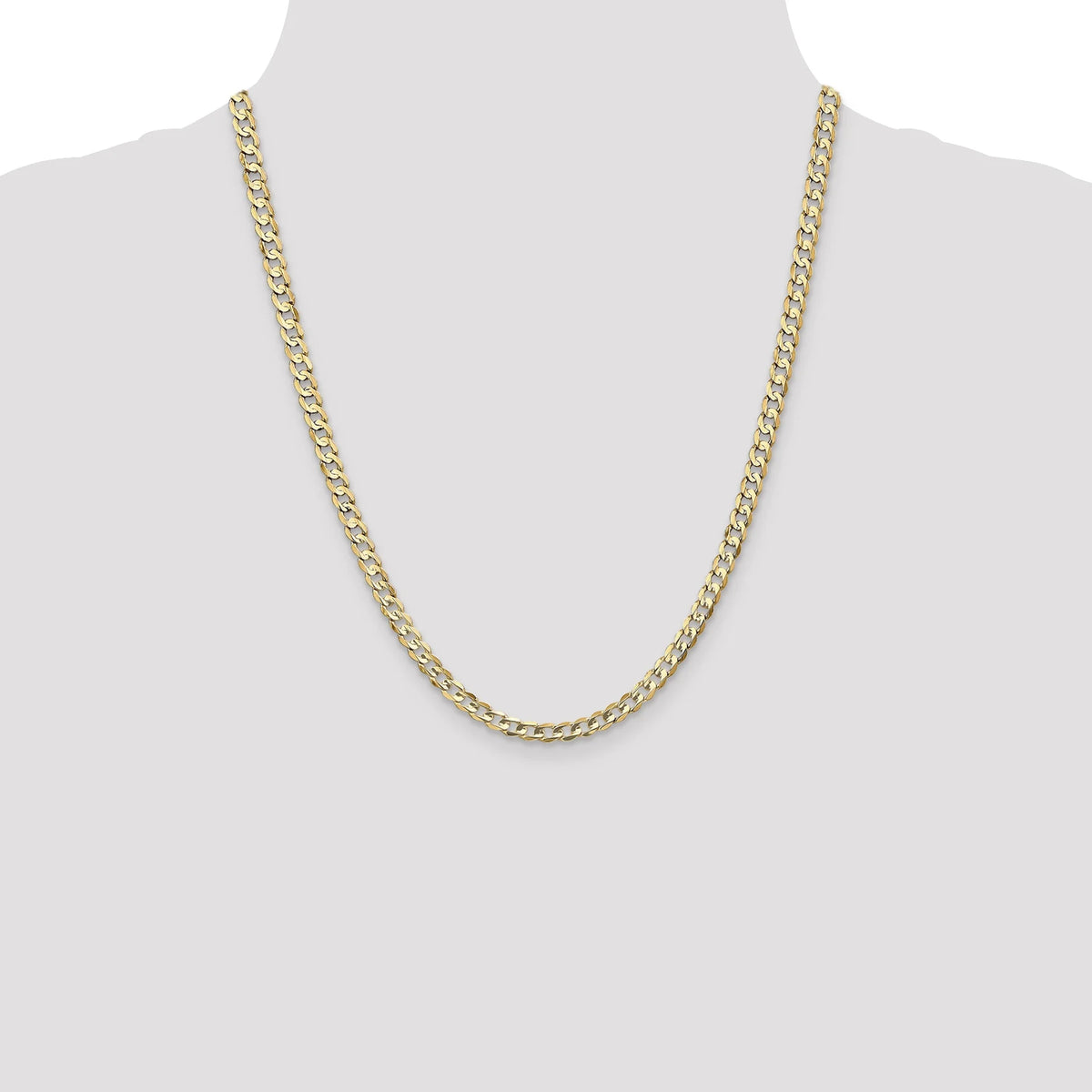 14 Karat Yellow Gold 4.5mm Curb Chain L561612