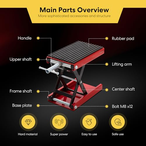 1200LBS Steel Motorcycle Lift Scissor Jack G75471