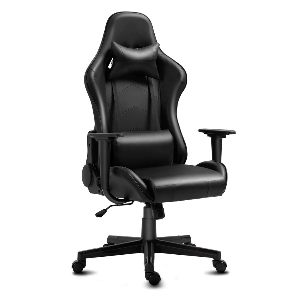 Black Ergonomic Reclining Gaming Chair with Lumbar Support U8429