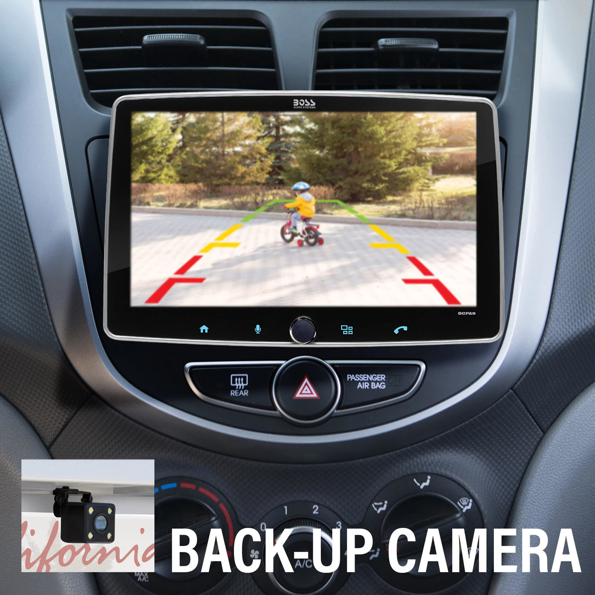 1 Din CarPlay Android Auto Stereo with Backup Camera N539043
