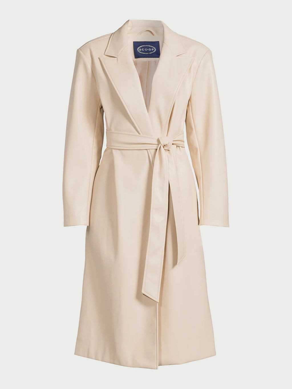 Women's Faux Leather Trench Coat G227