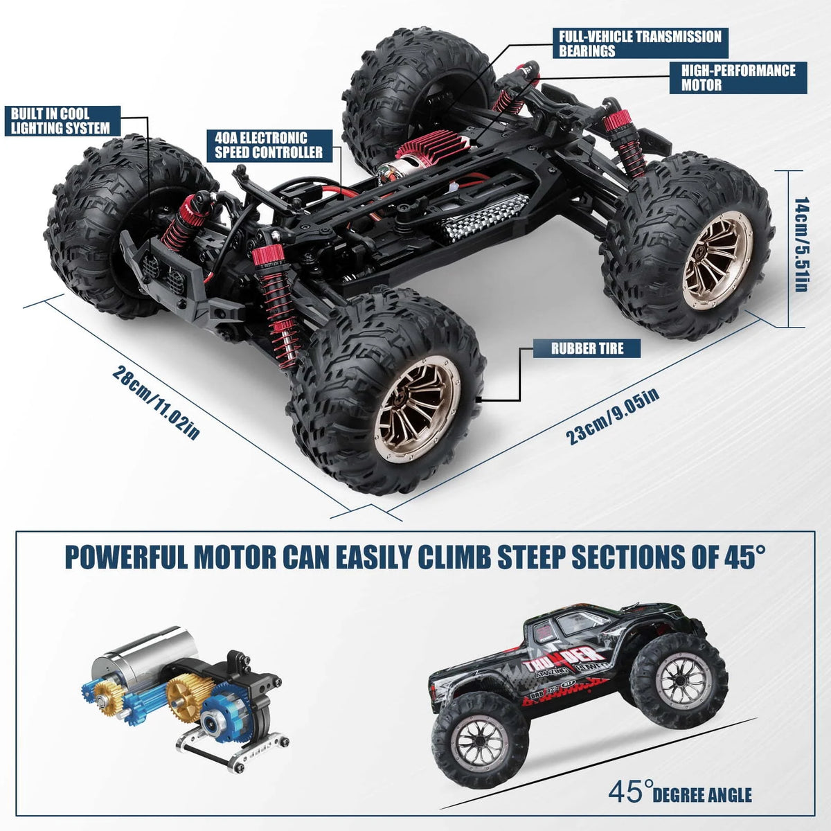 1:16 Scale 4WD 2.4 GHz RC Monster Truck S5191