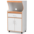 Beech Brown and White Kitchen Cabinet X64622