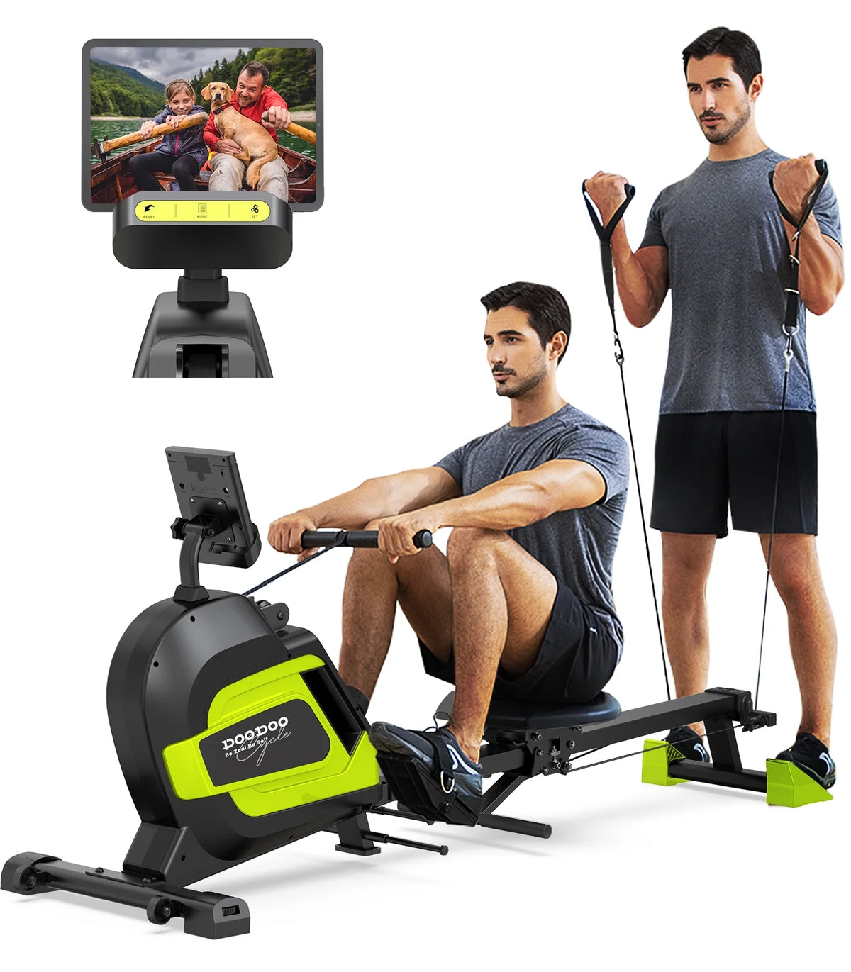 350 LB Capacity Foldable Magnetic Rowing Machine A88404