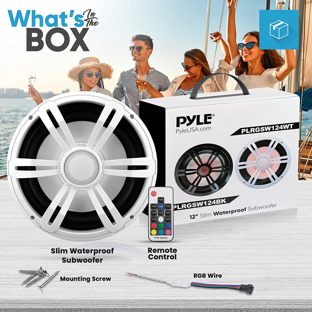 12” 500W 4 Ohm Waterproof Marine Subwoofer R630