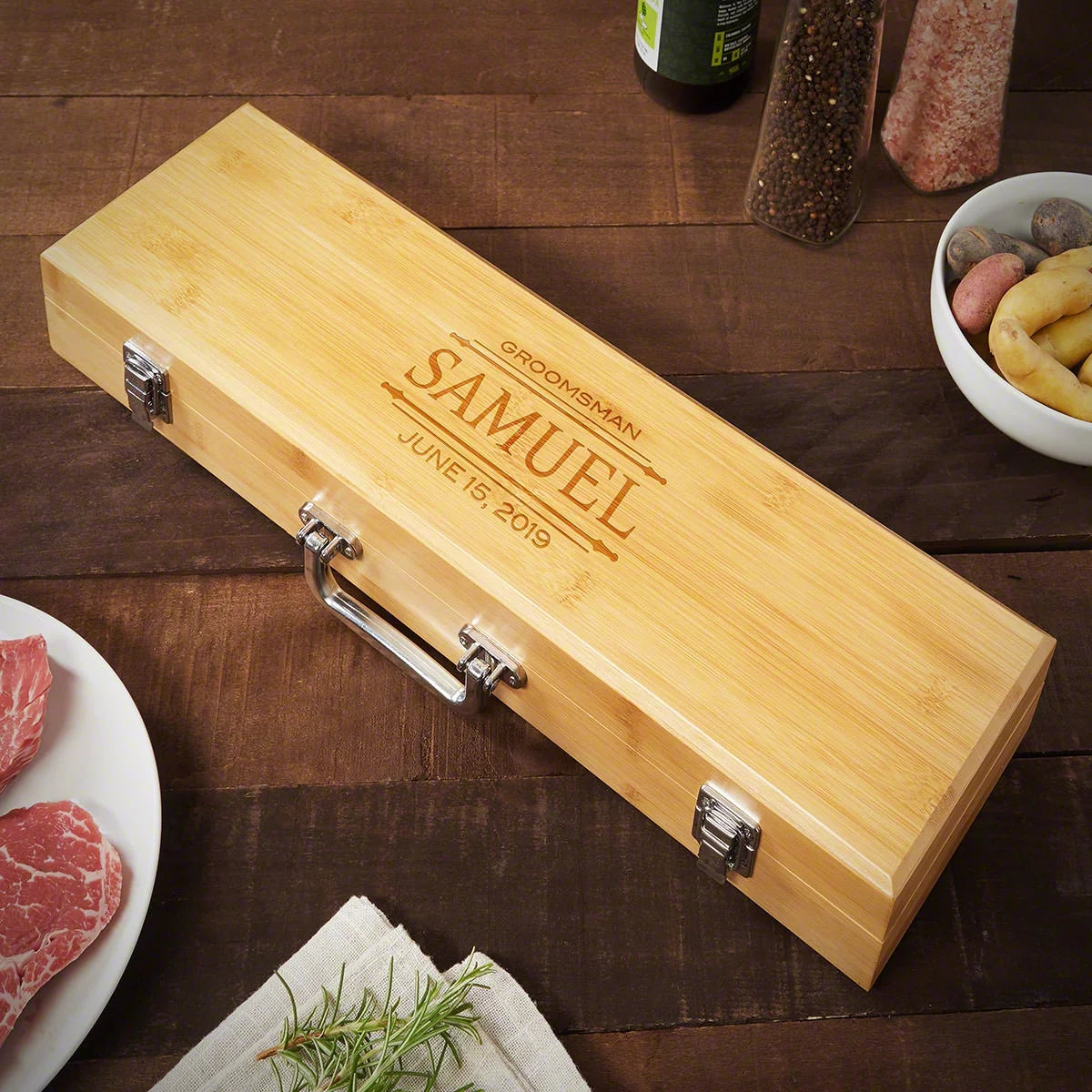 Bamboo Barbecue Tools F3728