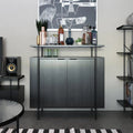 Black Oak Bar Cabinet L17763