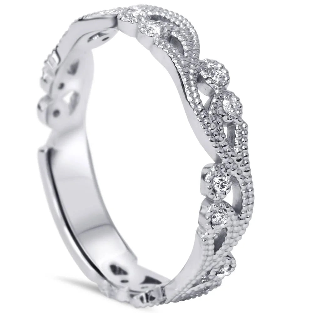 1/6ct Diamond Ring 14K White Gold N3365