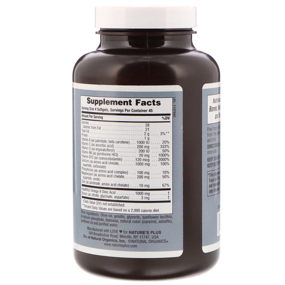 Bone Power with Boron 180 Softgels W351429