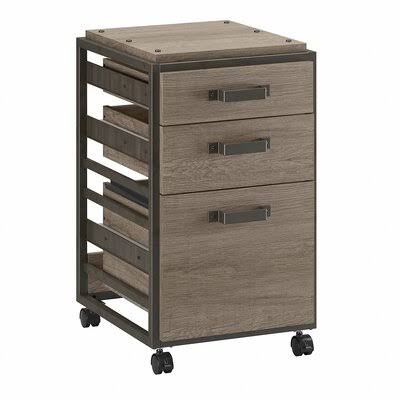 3-Drawer Vertical Filing Cabinet Restored Gray T633
