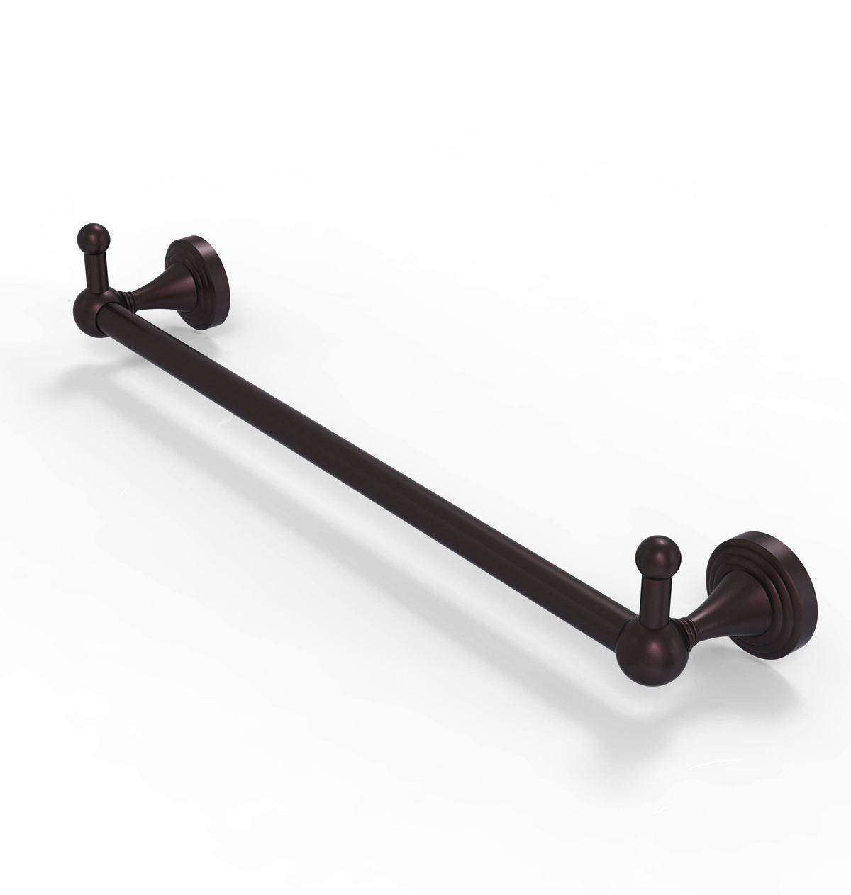 24 Inch Towel Bar With Integrated Hooks Antique Bronze Q3371