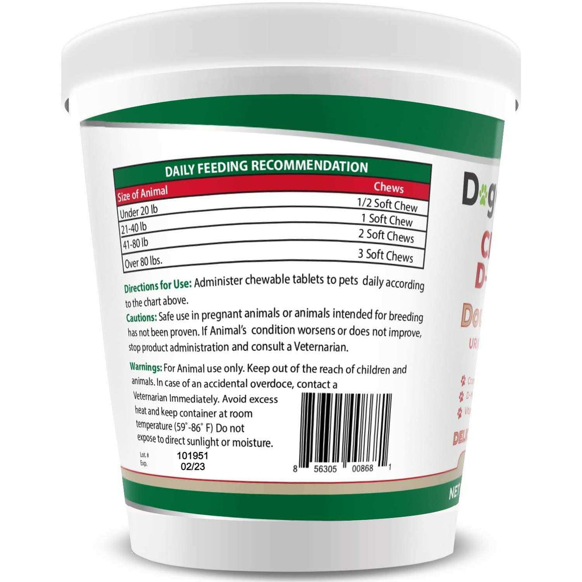 Cranberry D-Mannose for Dogs and Cats T5637